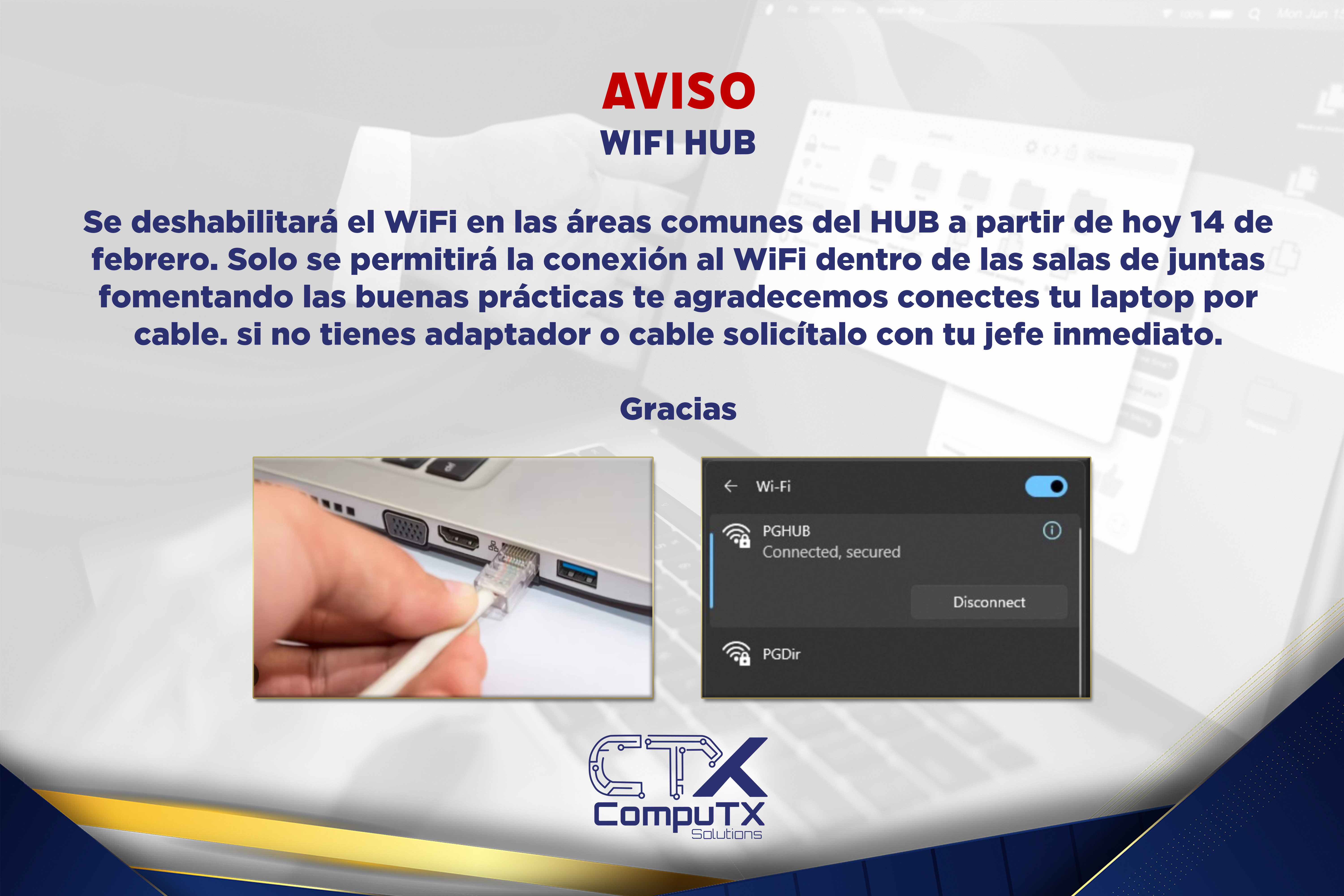 Aviso-Wifi HUB